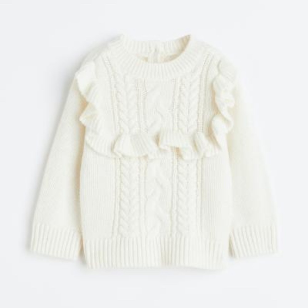 H&M White Sweater (2T)